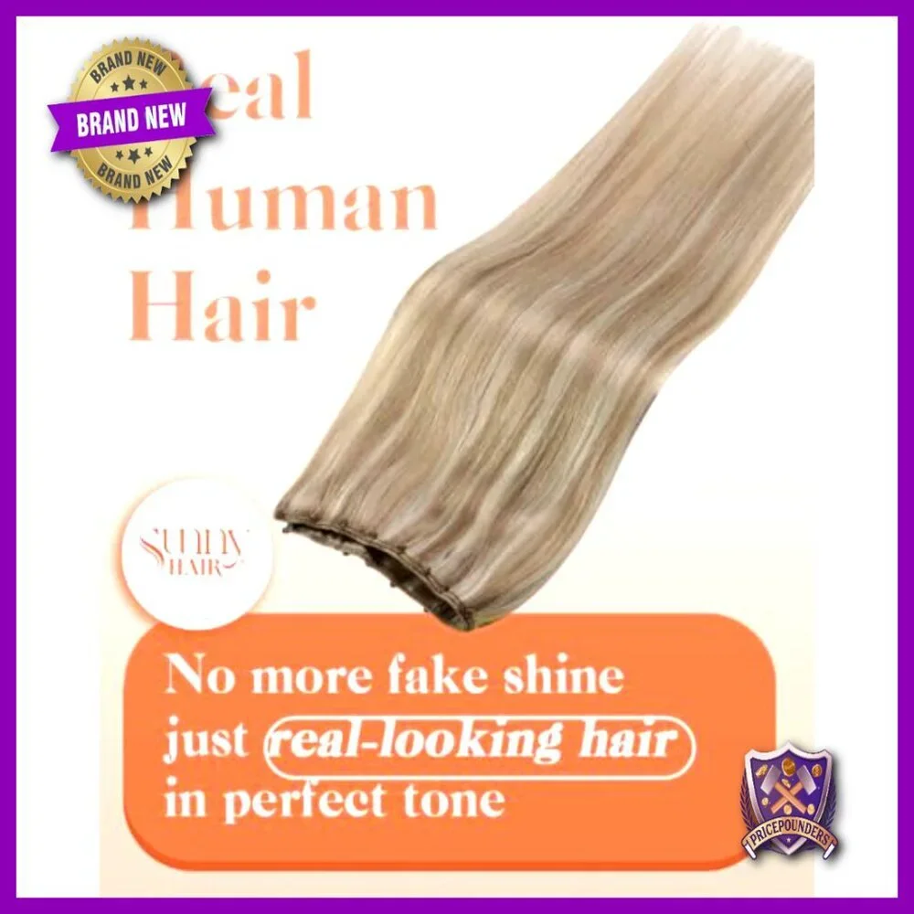 22 Inch Human Hair Extensions Micro Bead Weft 50g Glue Free Reusable